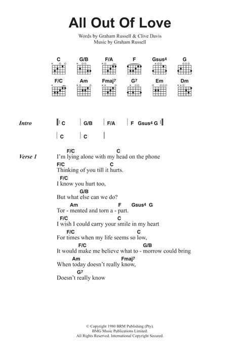 all out love chords